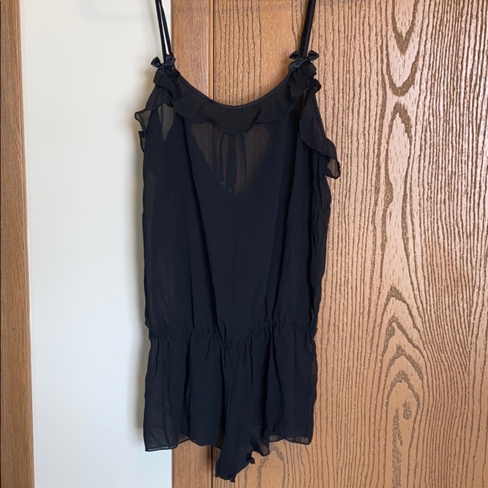 Black Sheer Romper Lingerie